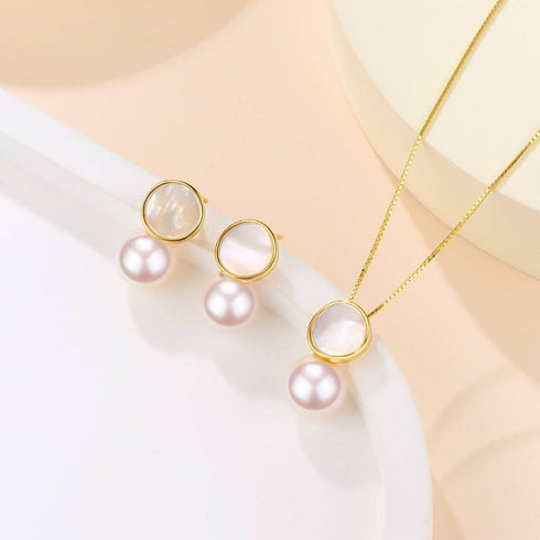 8-9mm Freshwater Petal & Mother of Pearl Set - House Of Pearls